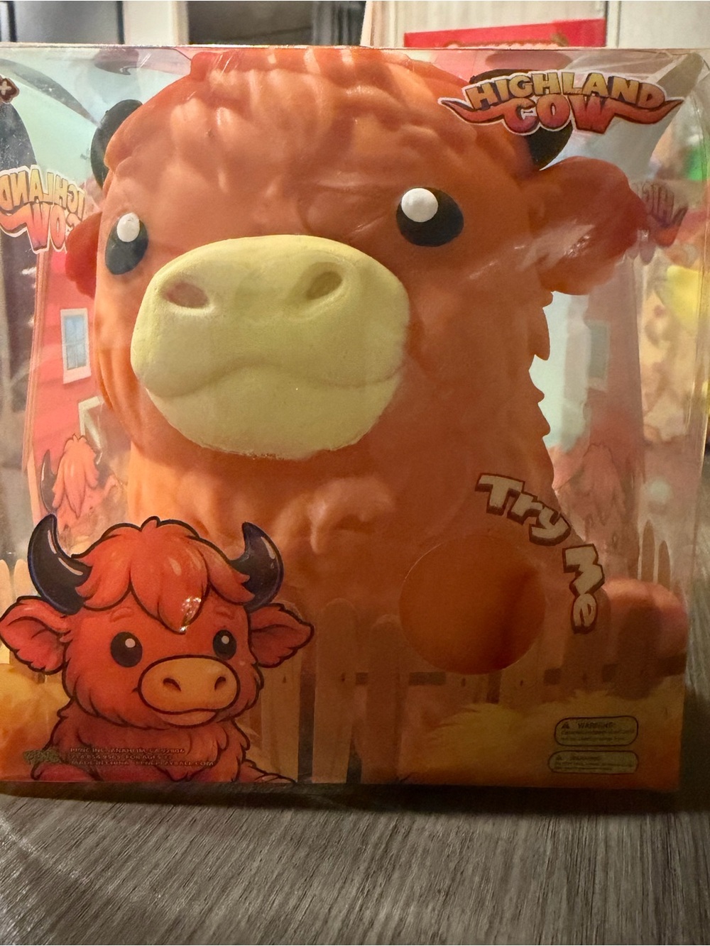 Squeaky Plush Toy - Orange